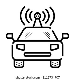 Wifi in car icon