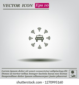 Wifi in car icon