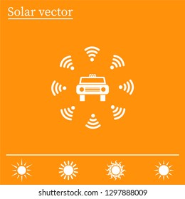 Wifi in car icon