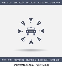Wifi in car icon