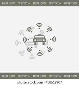 Wifi in car icon