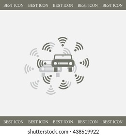 Wifi in car icon