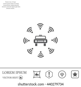 Wifi in car icon