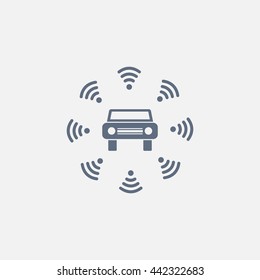 Wifi in car icon