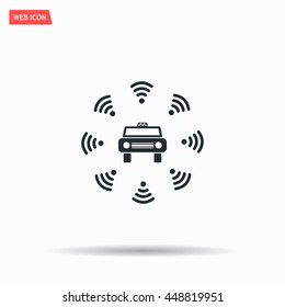 Wifi in car icon