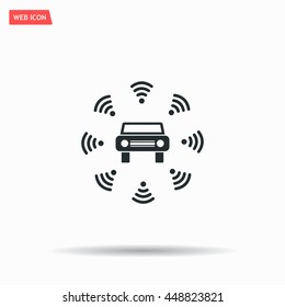 Wifi in car icon