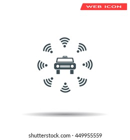 Wifi in car icon