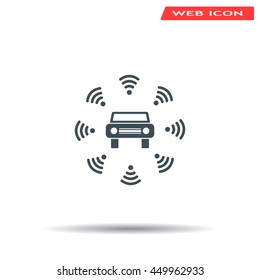 Wifi in car icon
