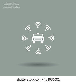 Wifi in car icon