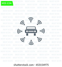 Wifi in car icon