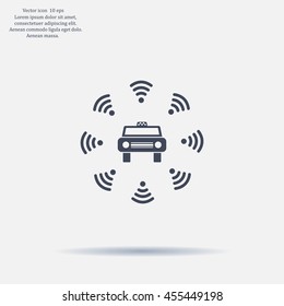 Wifi in car icon