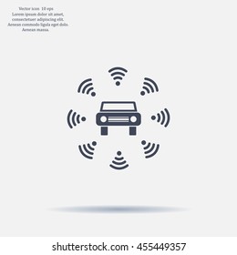 Wifi in car icon