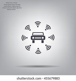 Wifi in car icon
