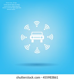 Wifi in car icon