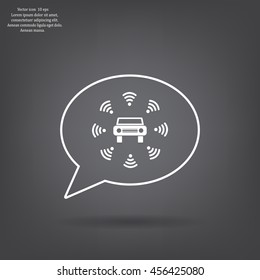 Wifi in car icon