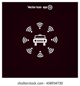 Wifi in car icon
