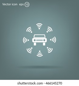 Wifi in car icon