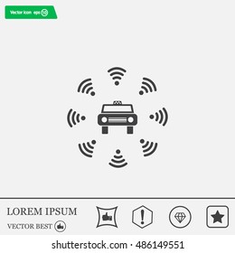 Wifi in car icon