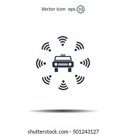Wifi in car icon