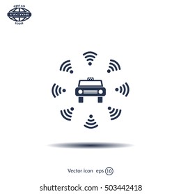 Wifi in car icon