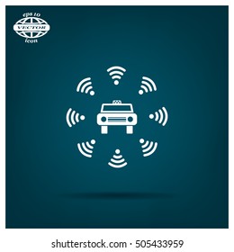 Wifi in car icon