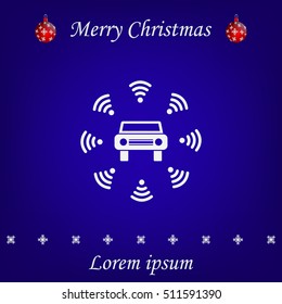Wifi in car icon