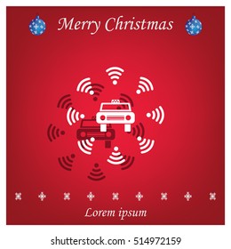 Wifi in car icon