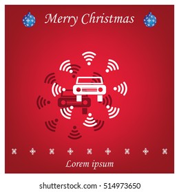 Wifi in car icon