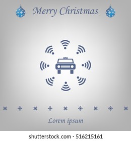 Wifi in car icon