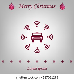 Wifi in car icon