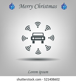 Wifi in car icon