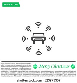 Wifi in car icon