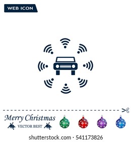 Wifi in car icon