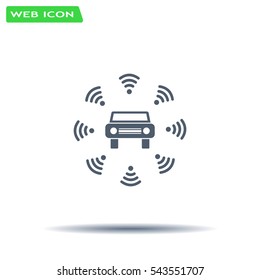 Wifi in car icon
