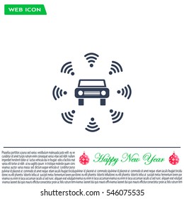 Wifi in car icon