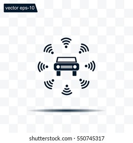 Wifi in car icon