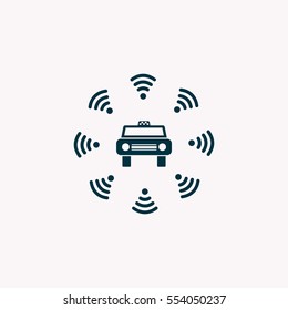 Wifi in car icon