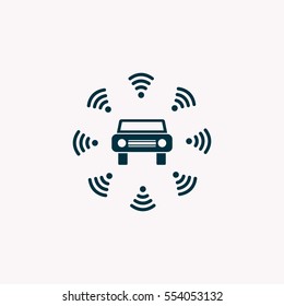 Wifi in car icon