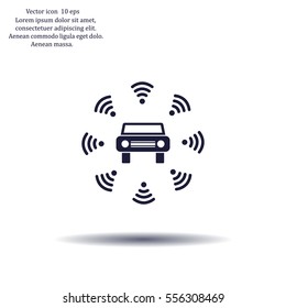Wifi in car icon
