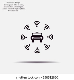 Wifi in car icon