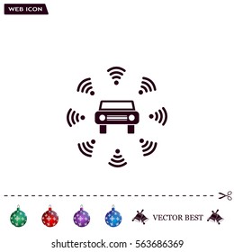 Wifi in car icon