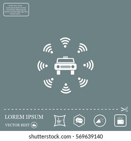 Wifi in car icon