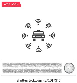 Wifi in car icon