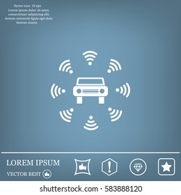 Wifi in car icon