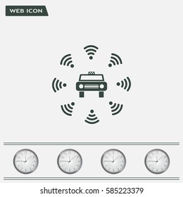 Wifi in car icon