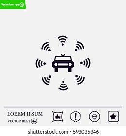 Wifi in car icon