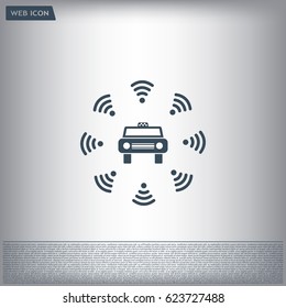 Wifi in car icon