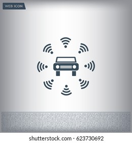 Wifi in car icon