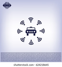 Wifi in car icon