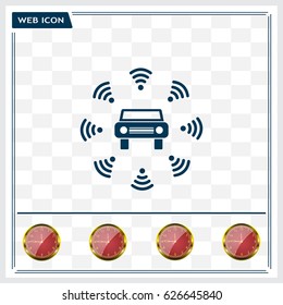 Wifi in car icon